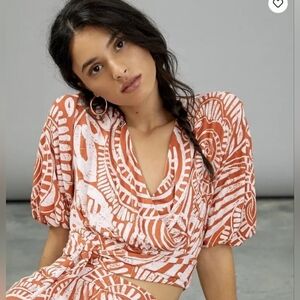 Anthropologie Bodhi Cropped Blouse